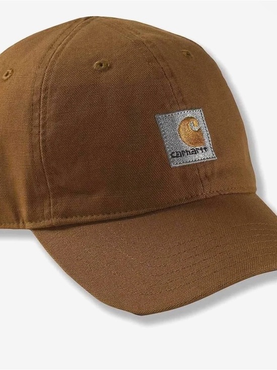 Carhartt Other - Carhartt Kids Tan Canvas Hat Logo Patch Adjustable
